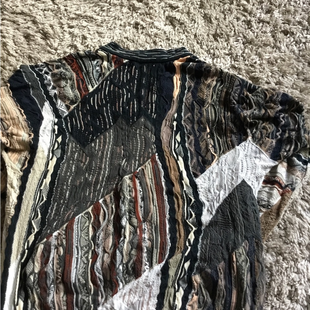 Coogi Multicolor Patchwork Sweater - image 6